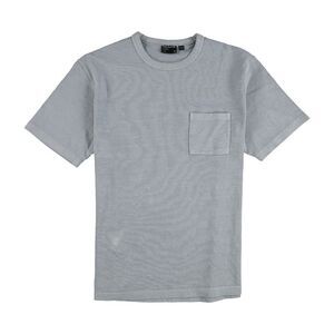 Frank & Oak Mens Relaxed Fit Basic T-Shirt, Blue, L, DM
